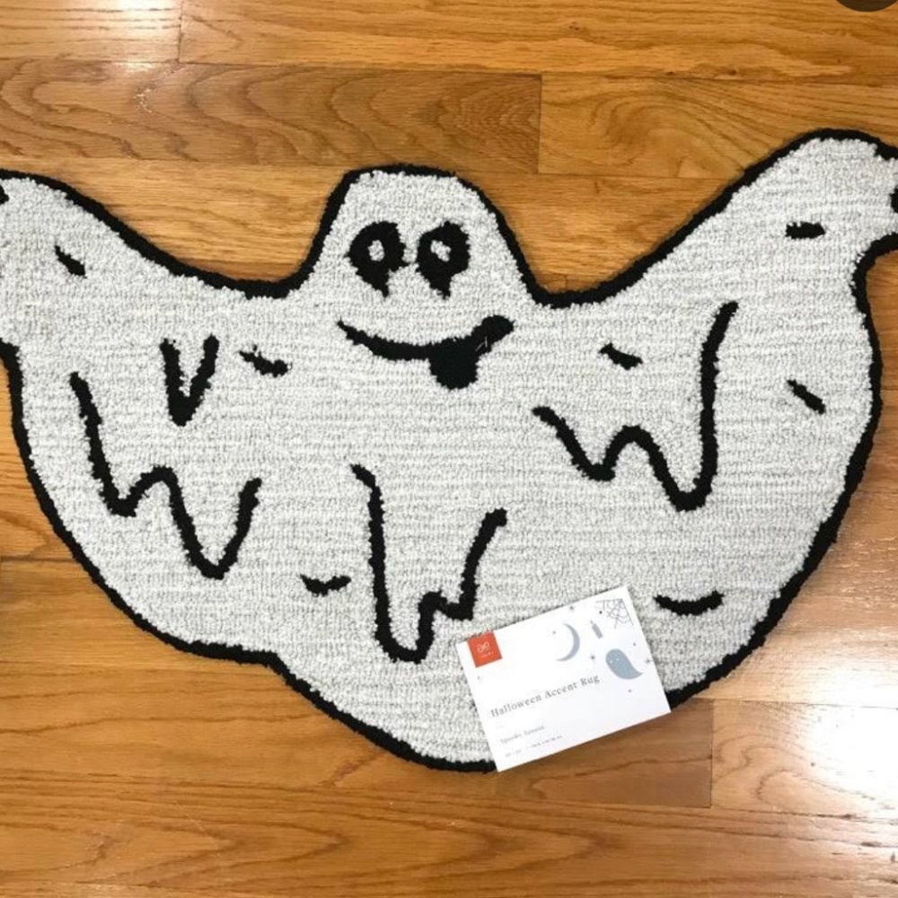 Ghost rug , Halloween rug , tiktok rug , viral ghost rug , ghost carpet , ghost